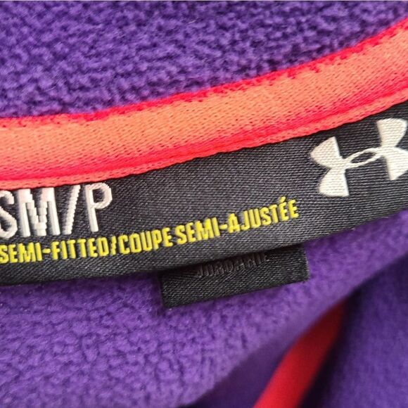Under Armour Purple Fleece Pullover size Small - Picture 6 of 6